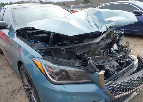 2018 Genesis G80 3.3T Sport из США, поврежденный, VIN KMHGN4JB6JU222877